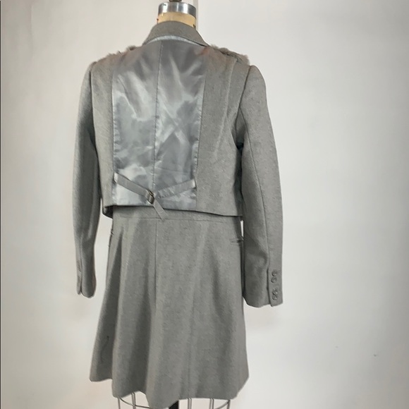 Wool/Faux Fur Coat - Picture 3 of 3